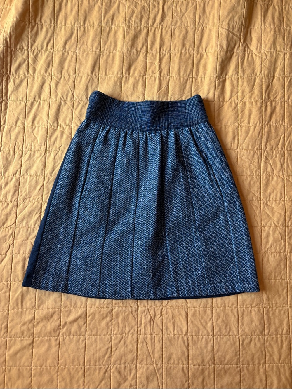 Anthropologie skirt sz small made from recycled menswear